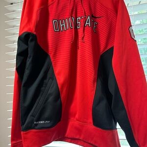 Nike Red and Black Therma-Fit Hoodie
